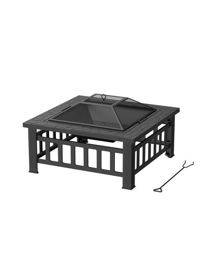 موقد نار مربع الشكل يعمل بالحطب أسود 32 إنش SRFP12104 - Image 2